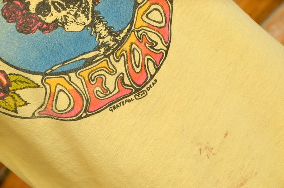 1970s Grateful Dead Bertha Yellow Cotton Hippie T… - image 5