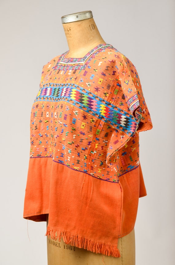 Antique Guatemalan Huipil Blouse Hand Woven Tradi… - image 5