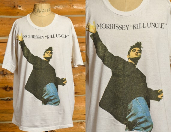 1991 Morrissey "Kill Uncle" Tour Shirt White Cotto