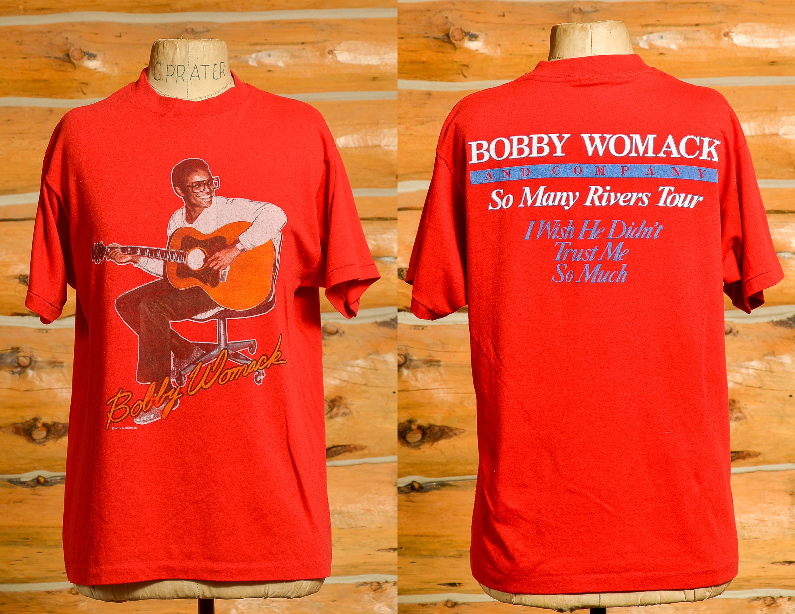 1985 Bobby Womack so Many Rivers Tour T Shirt R and B Soul