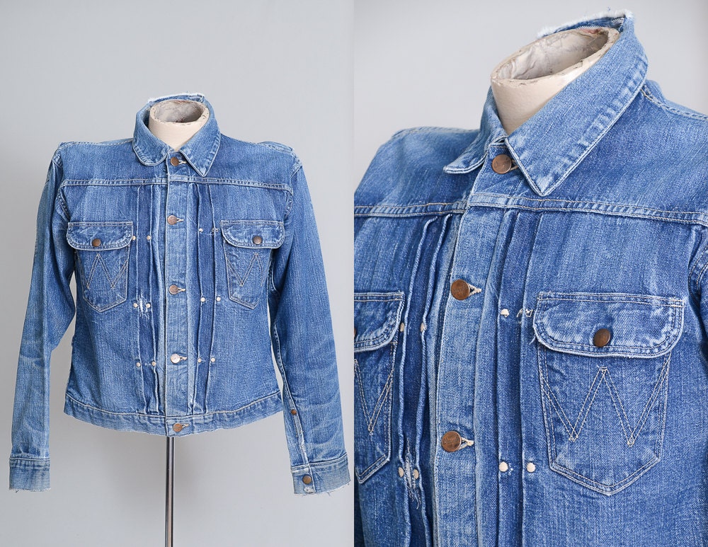 kuni】50's wrangler 11mjz 50's Wrangler 11MJZ Denim Jacket – Swimmers