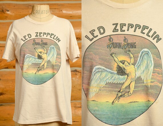 1970s Led Zeppelin Swan Song Cotton 