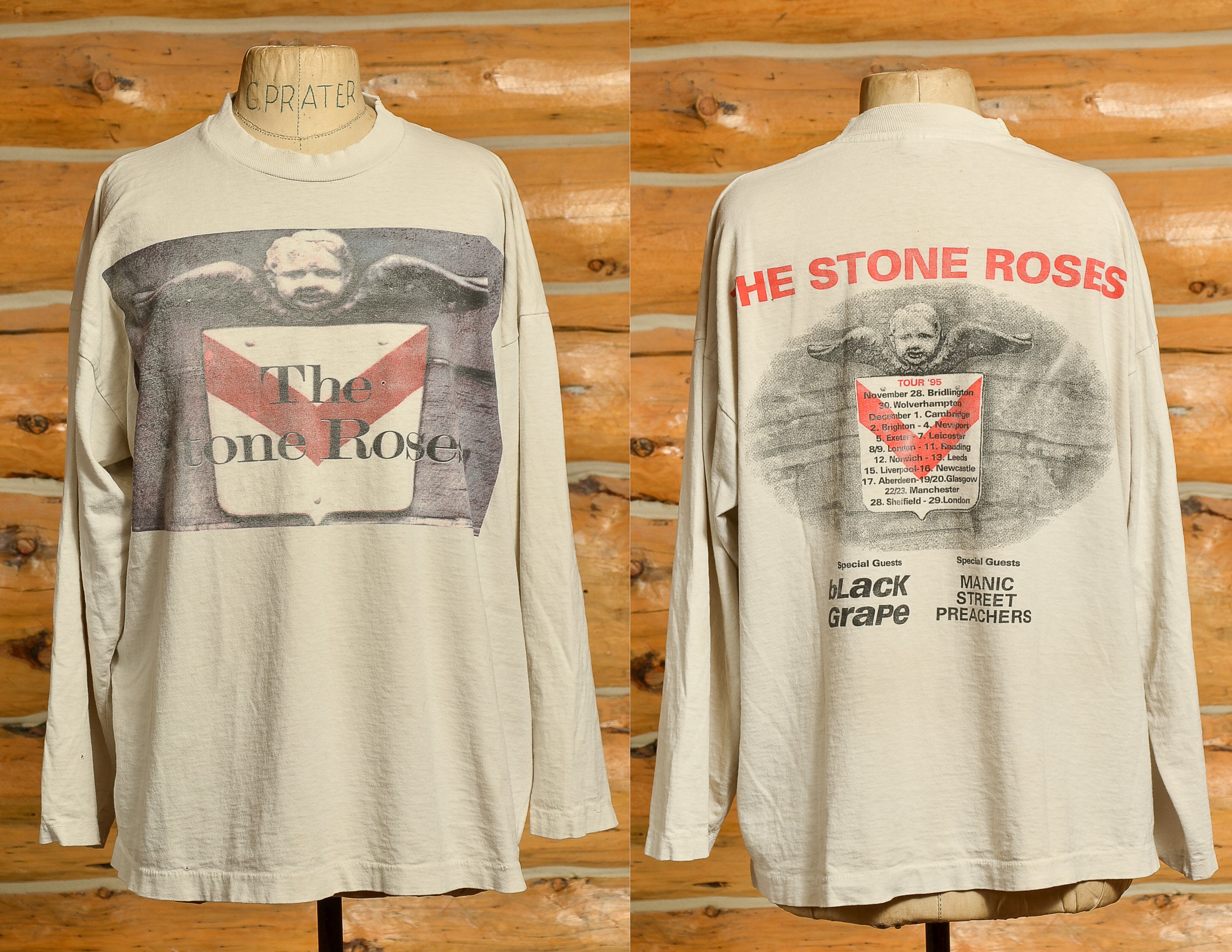 stone roses long sleeve t shirt