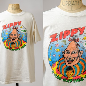 1980s Zippy for President Cartoon Shirt Bill Griffith Comic Book T Shirt