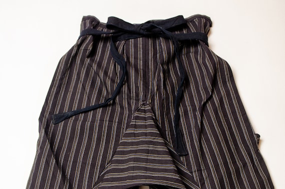 [NOTHING WRITTEN] Yaphi short pants (Navy stripe) ☆送料込☆ And Wander - Nylon Chino Tuck Tapered Short Pants Navy