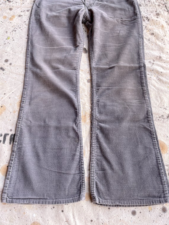 1970s Levis Flared Corduroy Jeans Grey White Tag Flar… - Gem