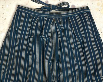 1920s Japanese Indigo Monpe Wrap Around Work Pants - Etsy
