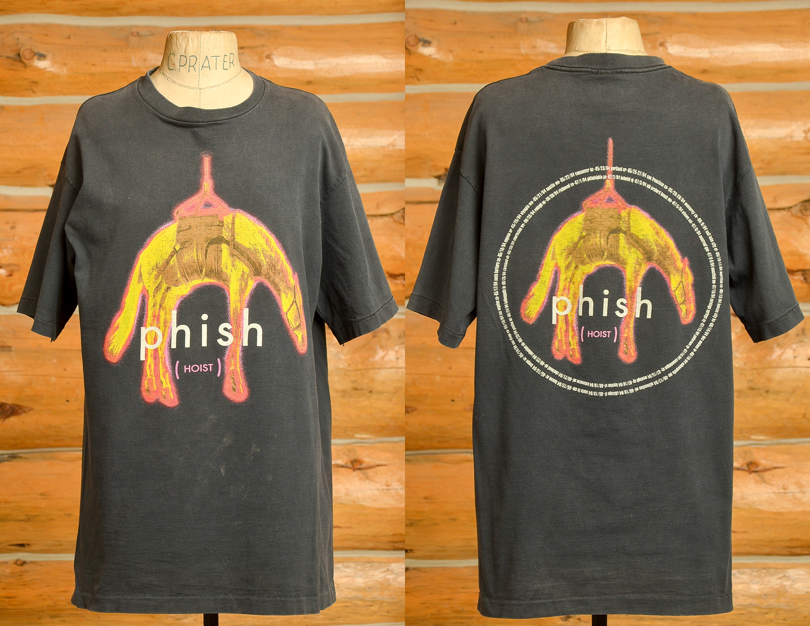 90s Phish Hoist Album Front and Back Print Faded Black Cotton Etsy