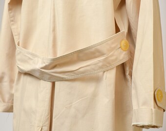 1920s Linen Coat Full Length Ivory Cotton Workwear Jacket - Etsy