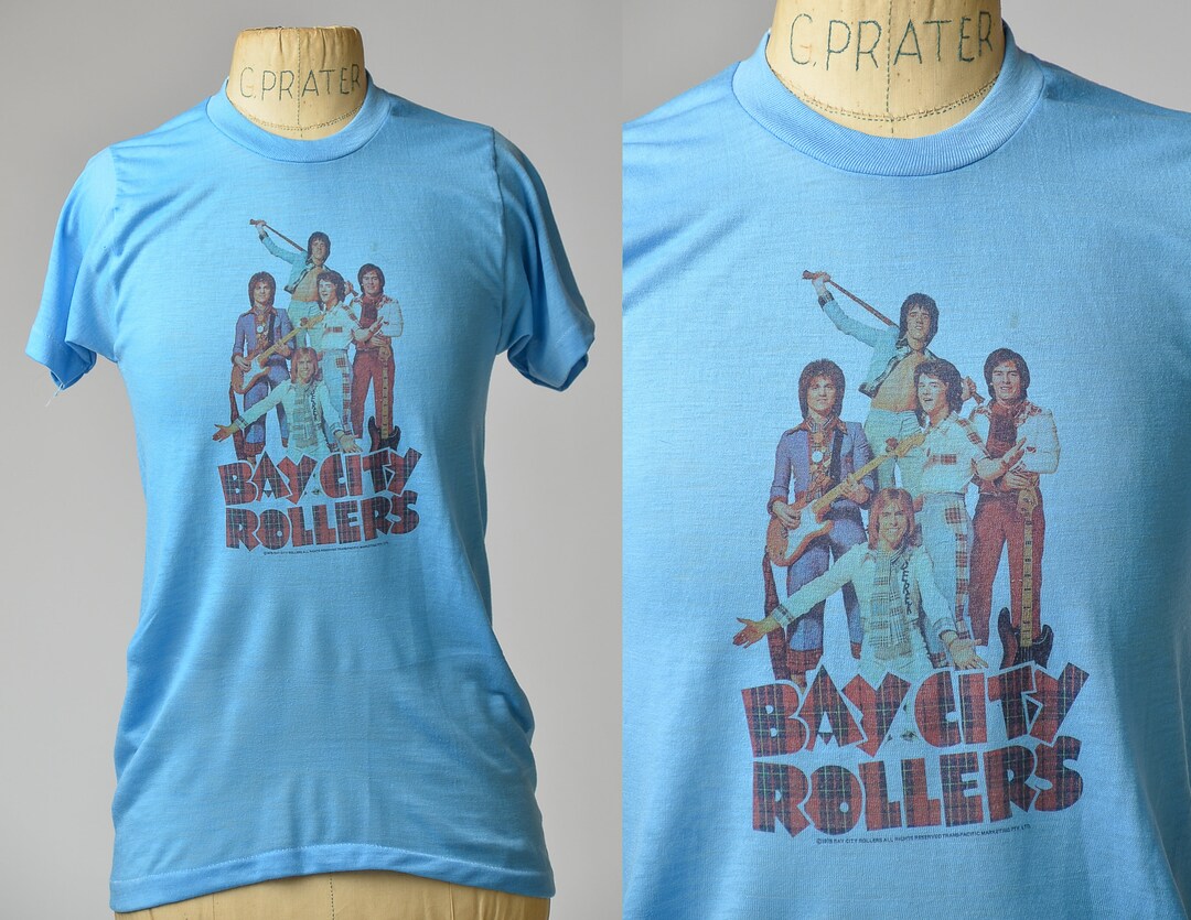 Bay city rollers t shirt hotsell