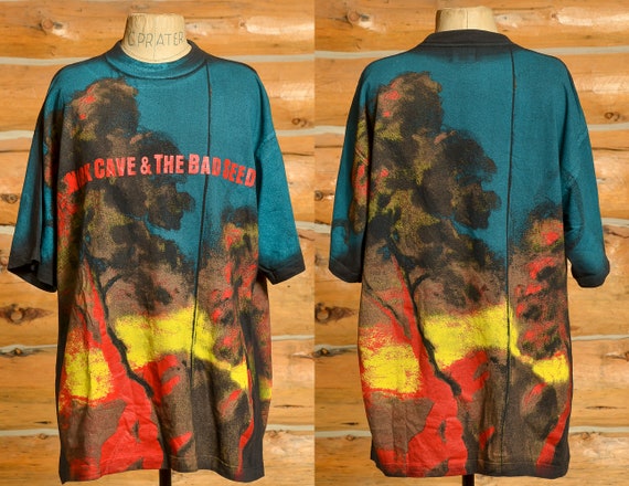 90s Nick Cave & the Bad Seeds All Over Print Black