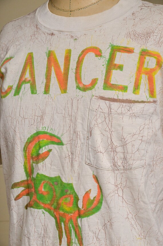 70s Cancer Astrological Handmade T Shirt Single P… - image 5