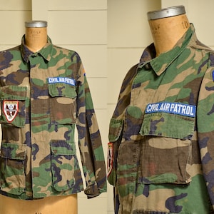 1960s Vietnam Krieg Jacke US Army Militär Camo Feldhemd Jacke Gebrauchsjacke