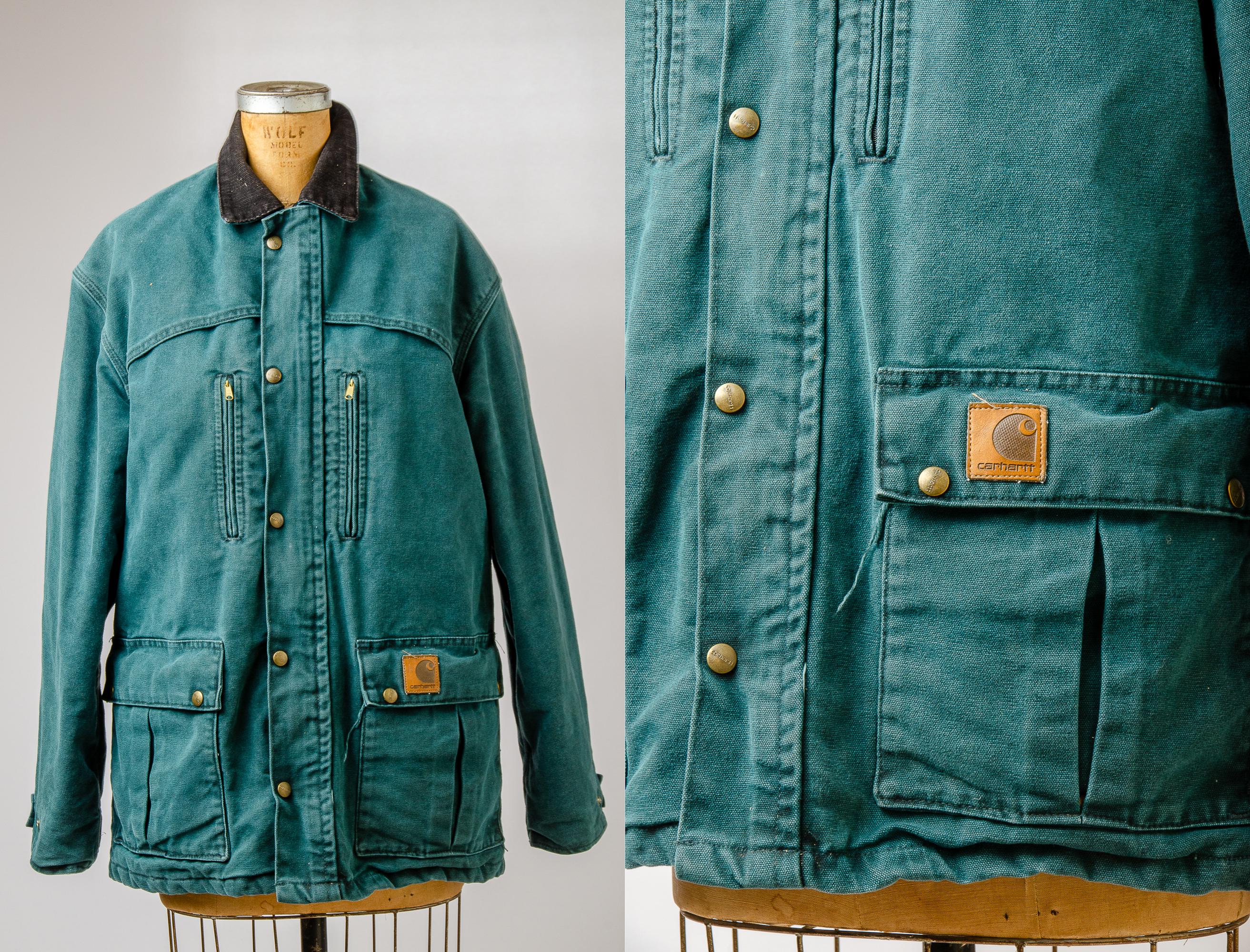 Green carhartt chore coat - Etsy 日本