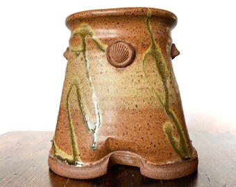 Modernist Stoneware Ashcraft Box Vase