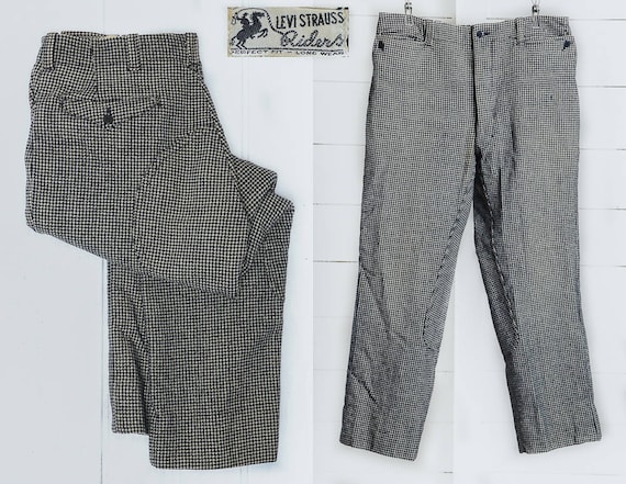 1940s Levis Strauss Equestrian Riding Pants Black