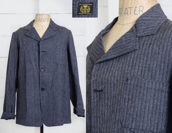 1940s Deadstock French Chore Jacket Workwear Herri
