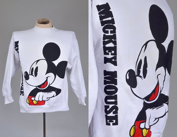 Sudadera blanca capucha Mickey Mouse | Envío gratis