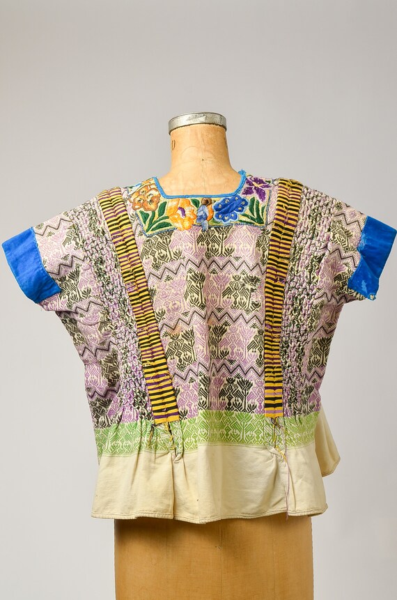 Antique Guatemalan Huipil Blouse Hand Woven Tradi… - image 6