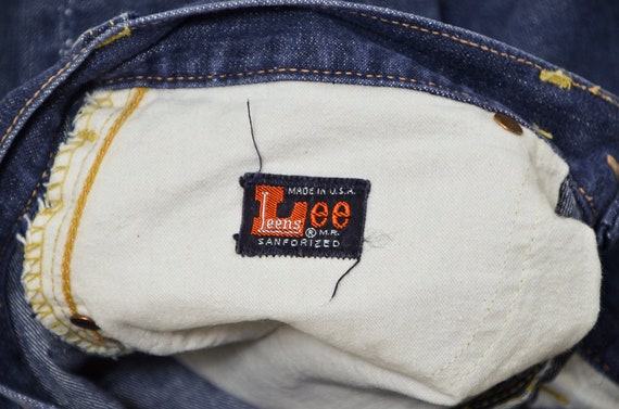 1960s LEE Sanforized Union Made Black Label Jean … - image 6