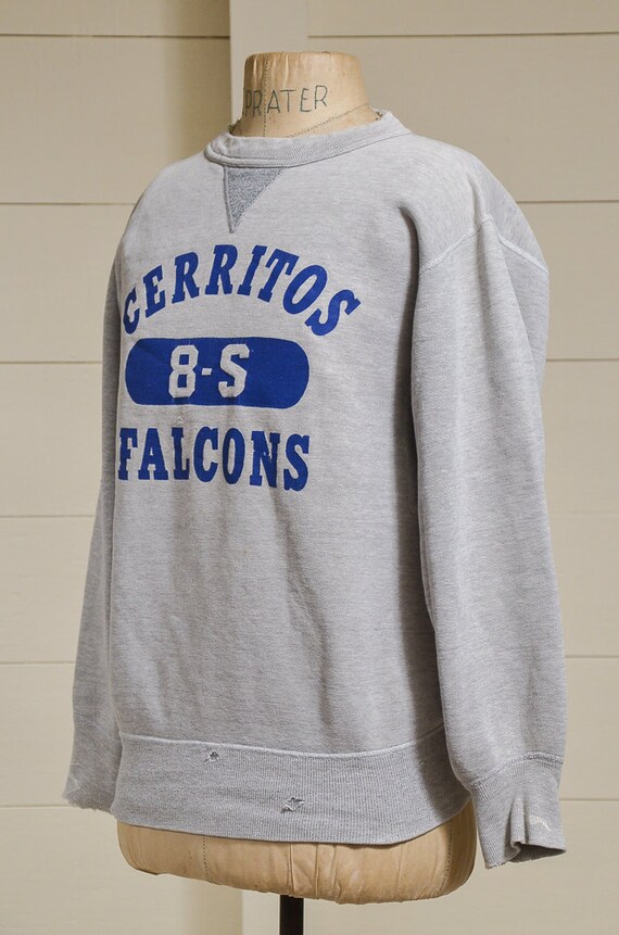1950s V Stitch Sweatshirt Cerritos Falcons Califo… - image 2