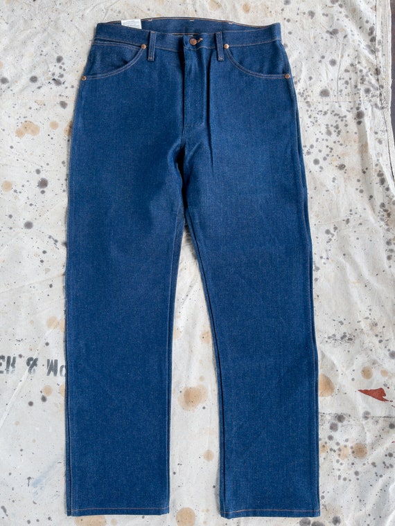 Vintage Wrangler Deadstock Jeans Dark Blue Denim … - image 2