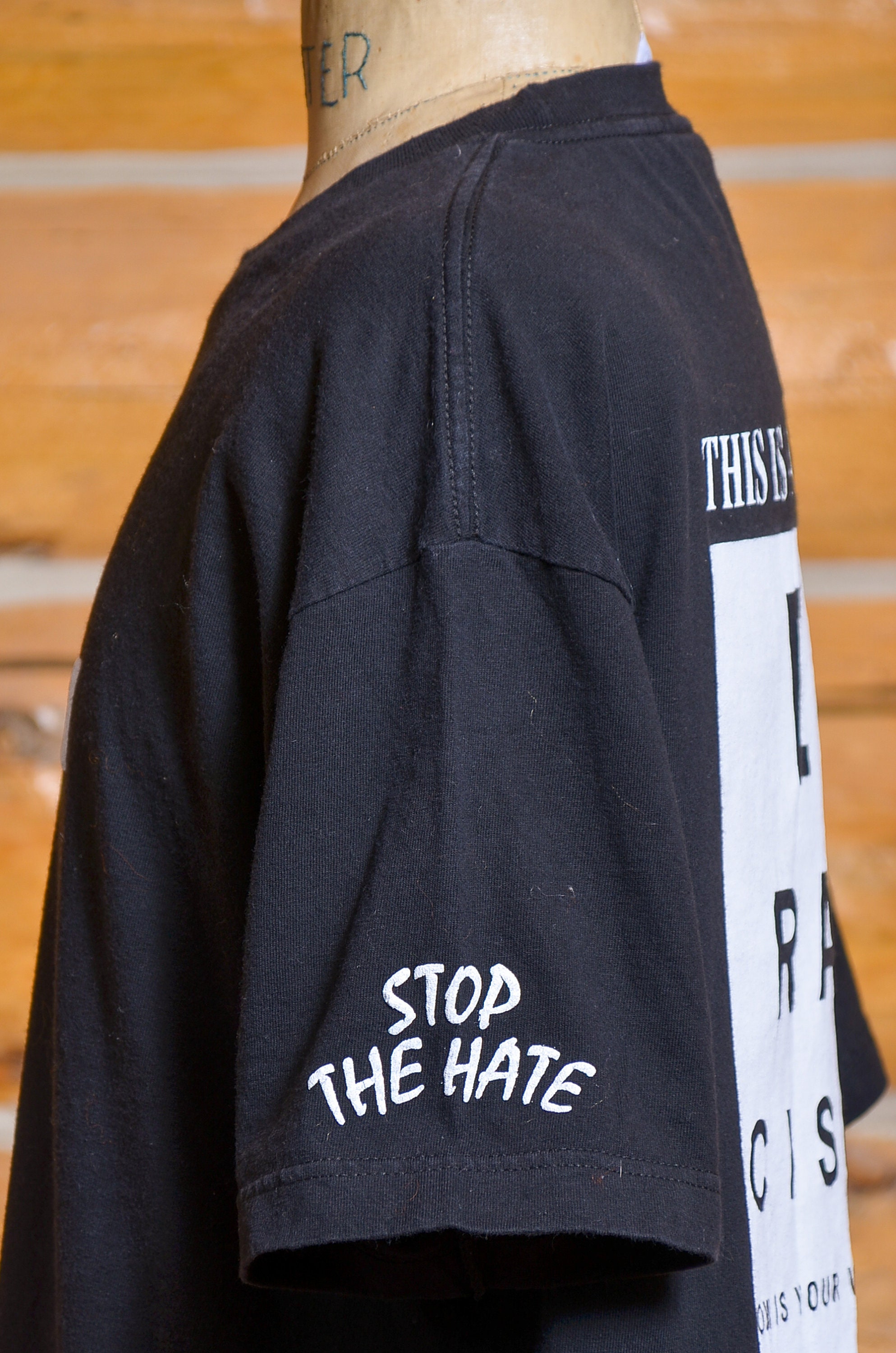 1993 Eracism Stop the Hate Black Shirt Etsy