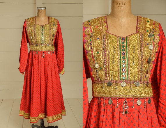 Antique Festival Dress Kuchi Afghanistan Hand Made