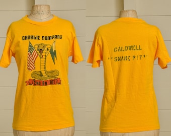 1980s US Marines Charlie Company 2nd BN Cobra T Shirt