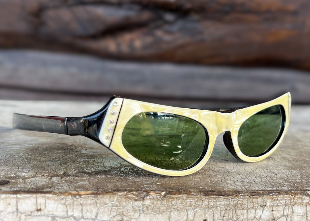 Cat Eye Glasses Vintage 1950's Mens Sunglasses Top Vintage