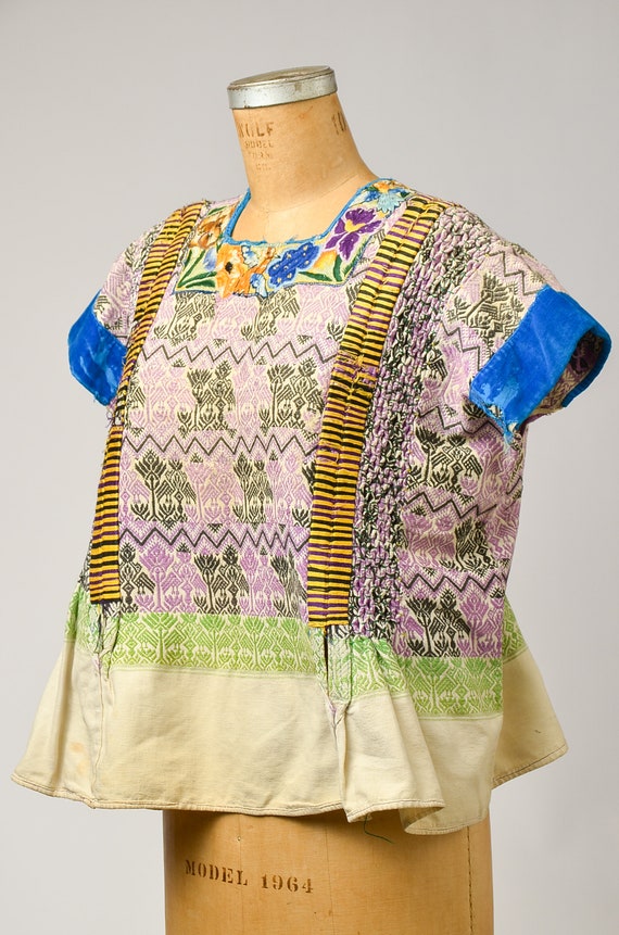 Antique Guatemalan Huipil Blouse Hand Woven Tradi… - image 5