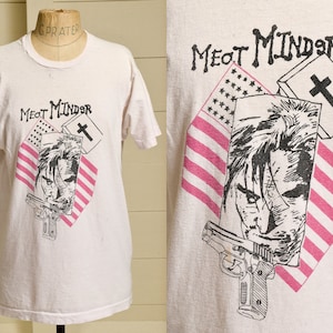 80s Punk Meat Minder Spokane Punk Band Cotton T Shirt