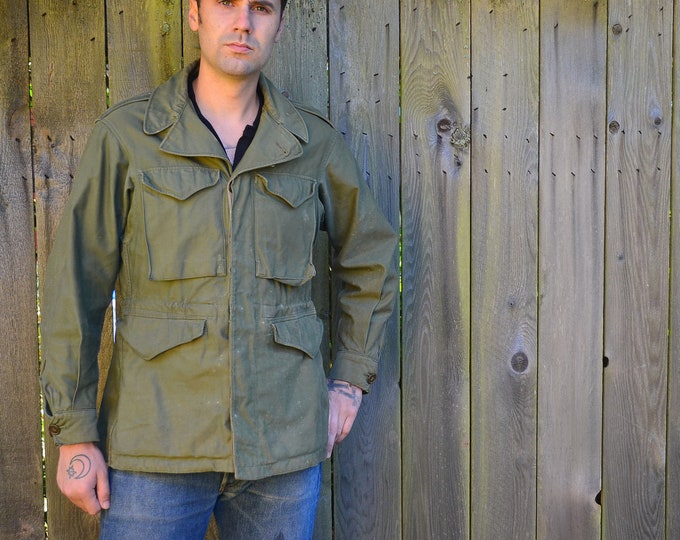 Authentic WWII M43 Military Field Jacket Size 38 - Etsy