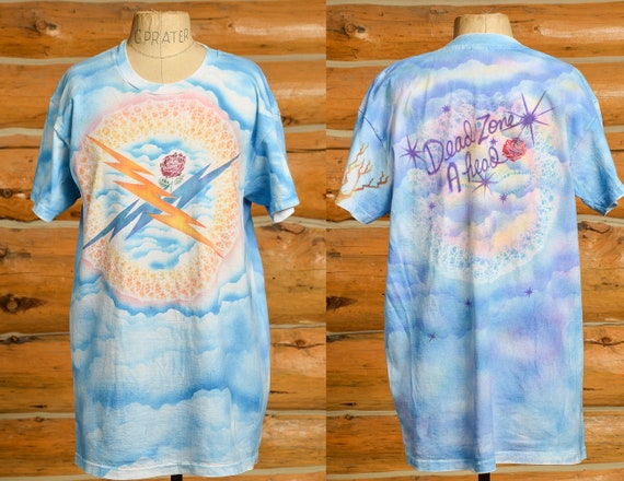 1980s Grateful Dead Airbrush Dead Zone Hippie T S… - image 1