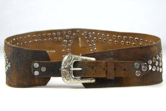 1940s Studded Motorcycle Kidney Belt Biker - image 3