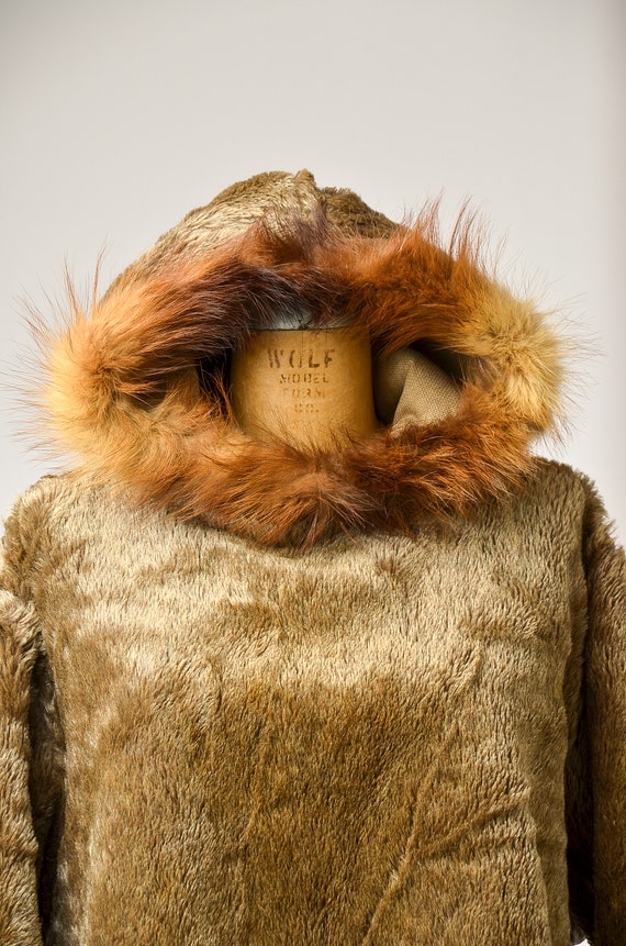1940s WWll Pile Liner Filed Parka Mouton Fur Line… - image 6
