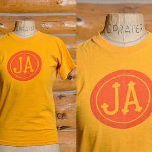 1970s Jefferson Airplane Bark Album Yellow Cotton T Shirt
