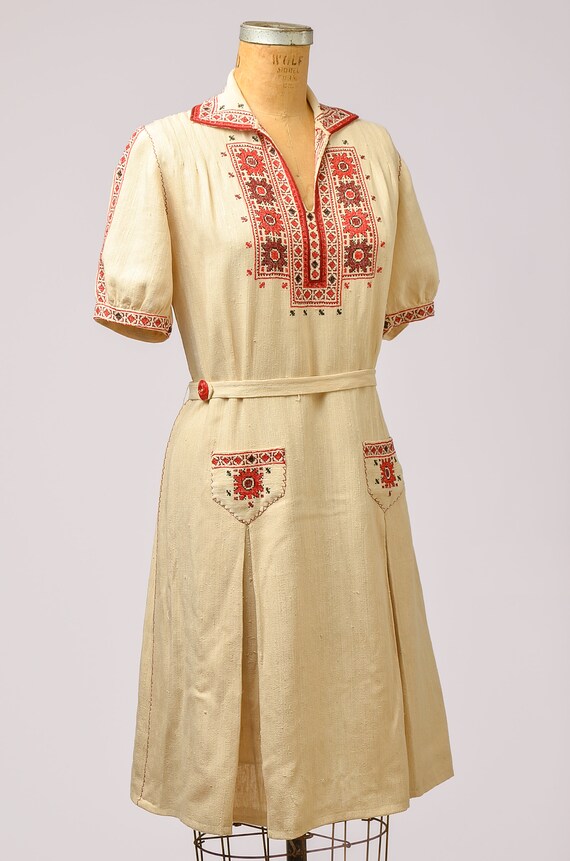 1940s Embroidered Hungarian Dress main image 0