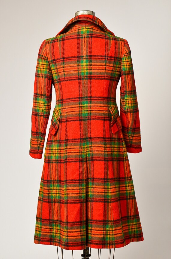 1970s Tartan Wool Coat