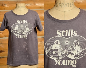 Graham Nash TOUR '86 LSシャツ CSN 1987 CROSBY Stills & NASH Vintage Original Rare 1980's