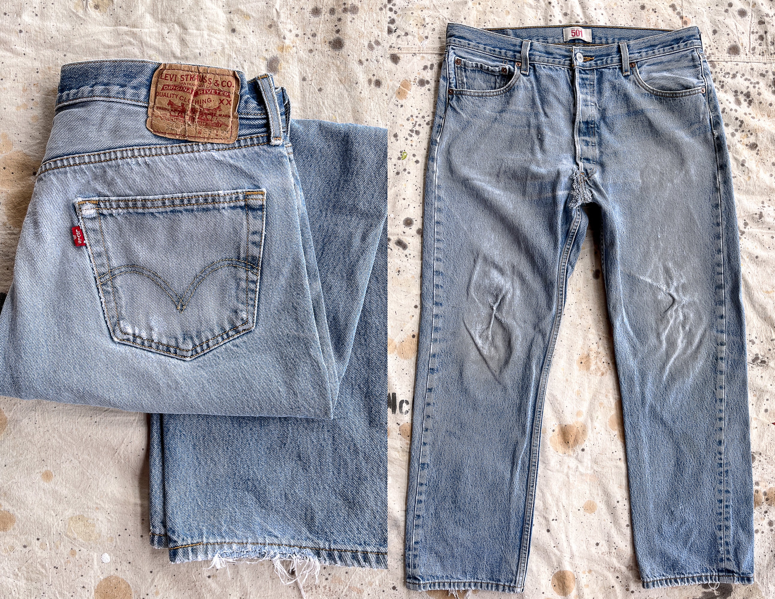 LVC Levi's Vintage Clothing 1976 501 Raw Selvedge Slim Fit Denim Jeans  29X32 USA