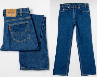 Vintage Levis 501 Black Denim Button Fly Jeans 31 X 34 Etsy