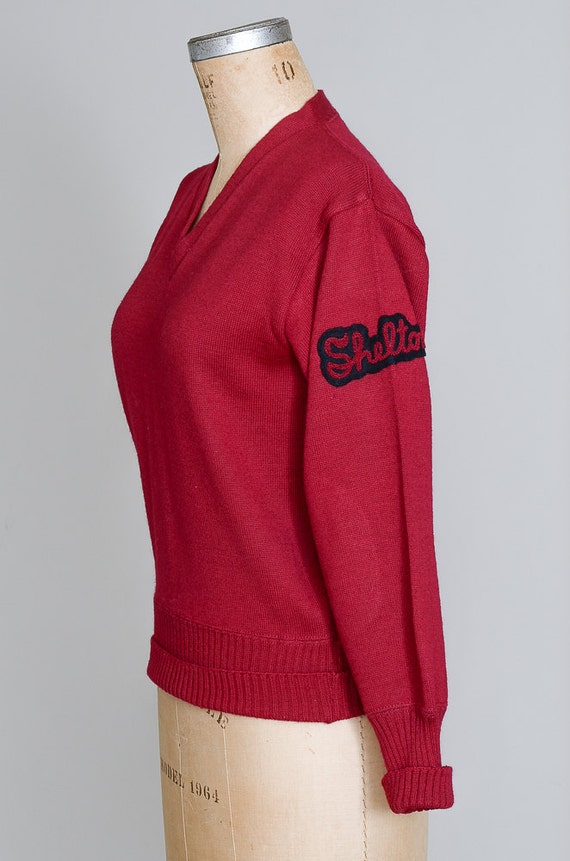 1940s Stadium Sweater Lasley Knitting Co. Seattle… - image 3