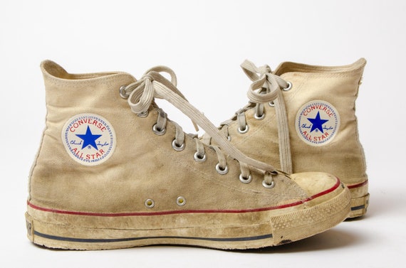 1980s Converse Made in Korea White Chuck Taylor High Top Allstars 