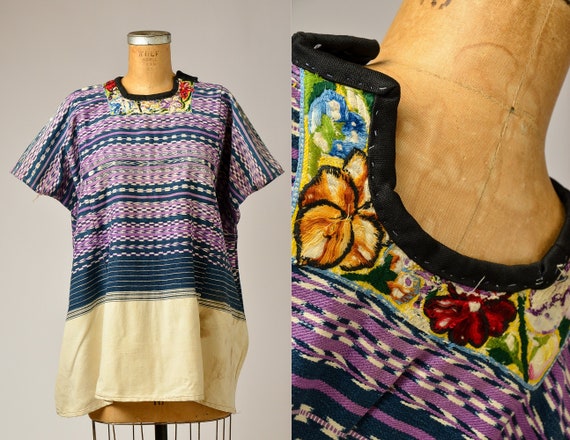 Vtg guatemalan woven huipil - Gem