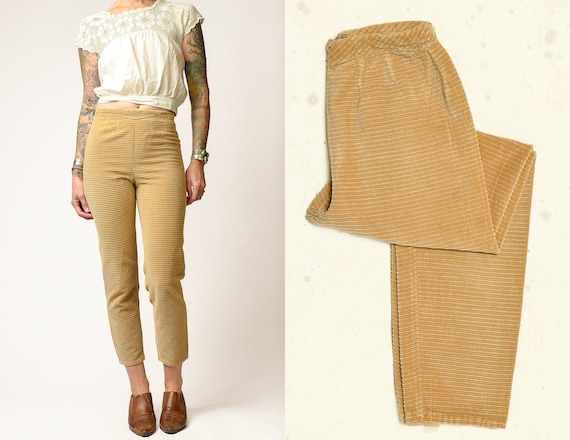 beige cigarette pants