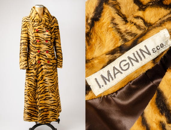 Faux fur coat tiger - Gem