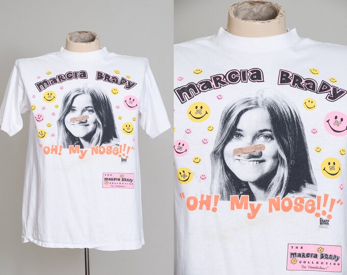 90s Brady Bunch Marcia Brady 'oh My Nose' Stanley Desantis Smiley Face
