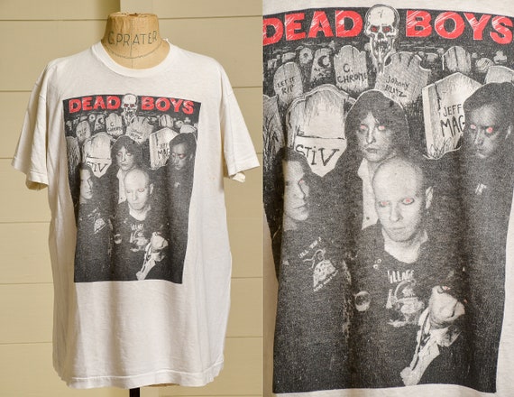 1984 Dead Boys Punk T Shirt White Cotton Punk Tee - image 1