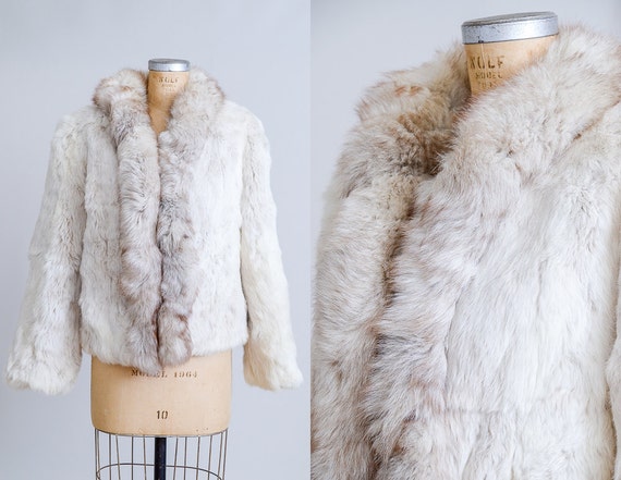 70s Rabbit Fur Coat Disco Bohemian Light Fur Fluffy Disco | Etsy